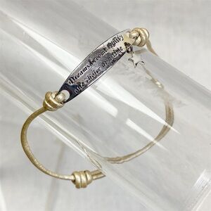 Silver Dreams Become Reality One Choice at a Time Bracelet